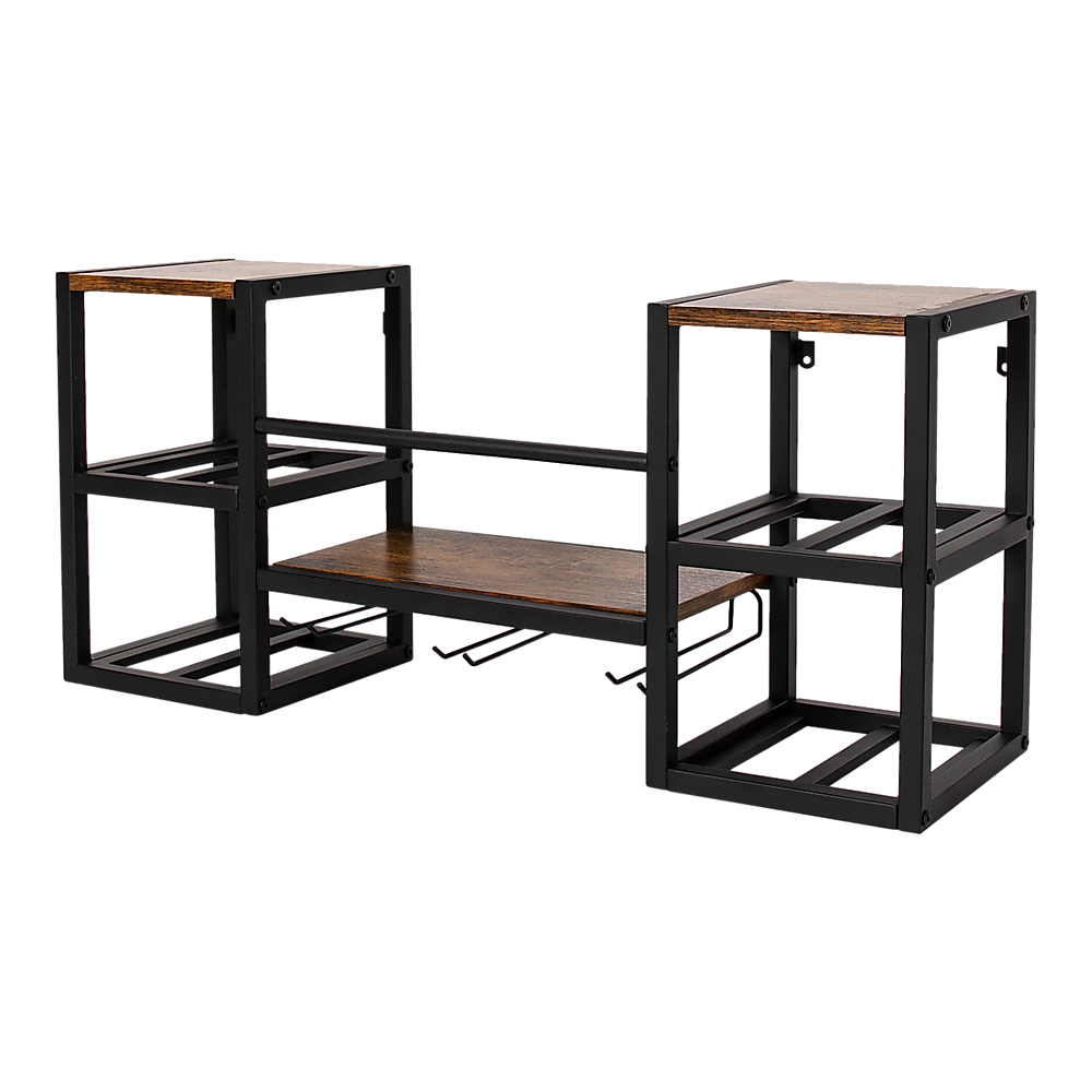 Wall Mounted Wine Rack 3 Stem Glass Holder