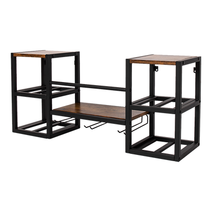 Wall Mounted Wine Rack 3 Stem Glass Holder