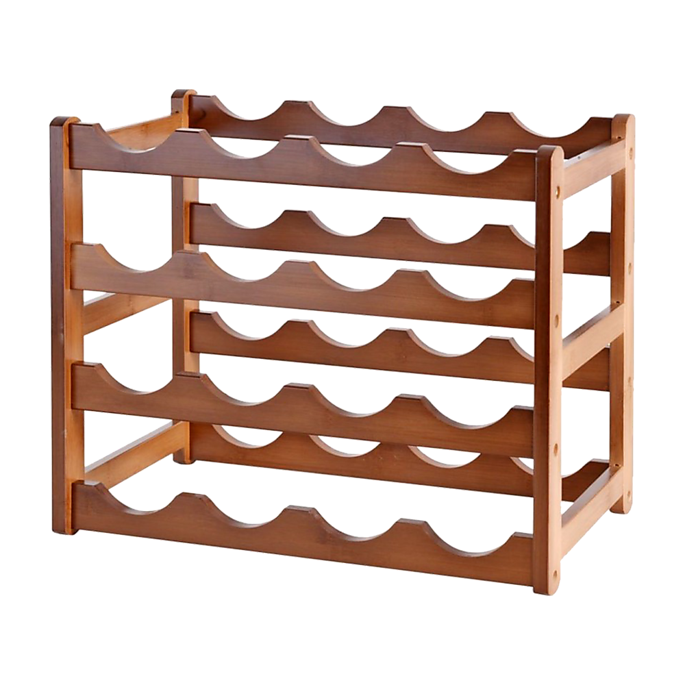 Bamboo Stackable Freestanding Countertop Wine Rack