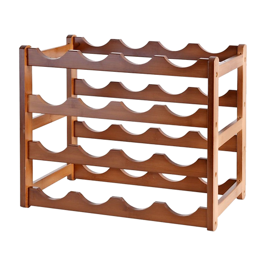 Bamboo Stackable Freestanding Countertop Wine Rack