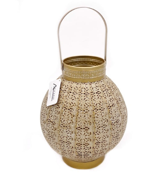 Moroccan Style Round Lantern Candle Holder – 28cm