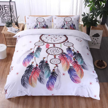Dream Catcher Printed Quilt Cover Set  - 2PC