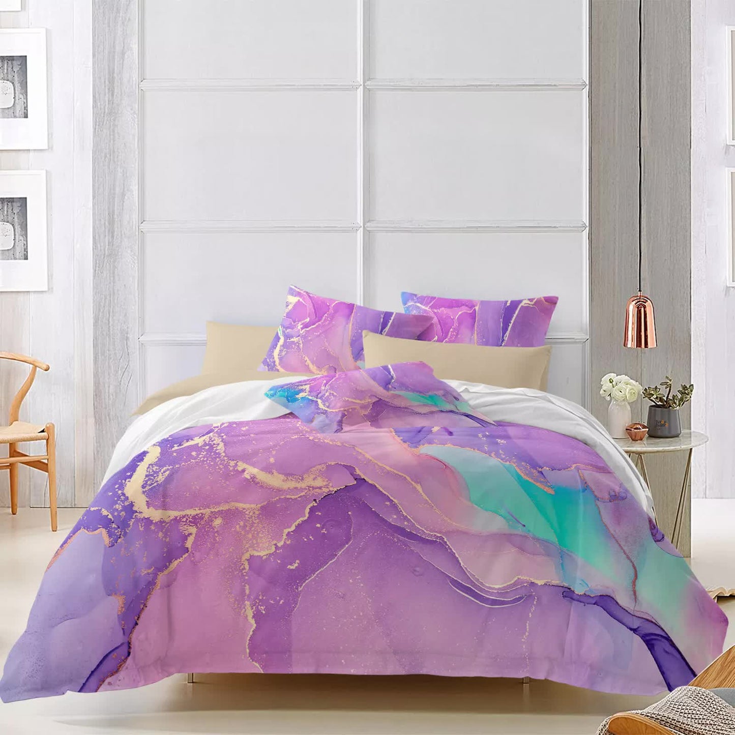 Modern Stripes Quilt Cover Set - 3PC