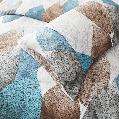 Classic Leaves Quilt Cover Set - 3 PC