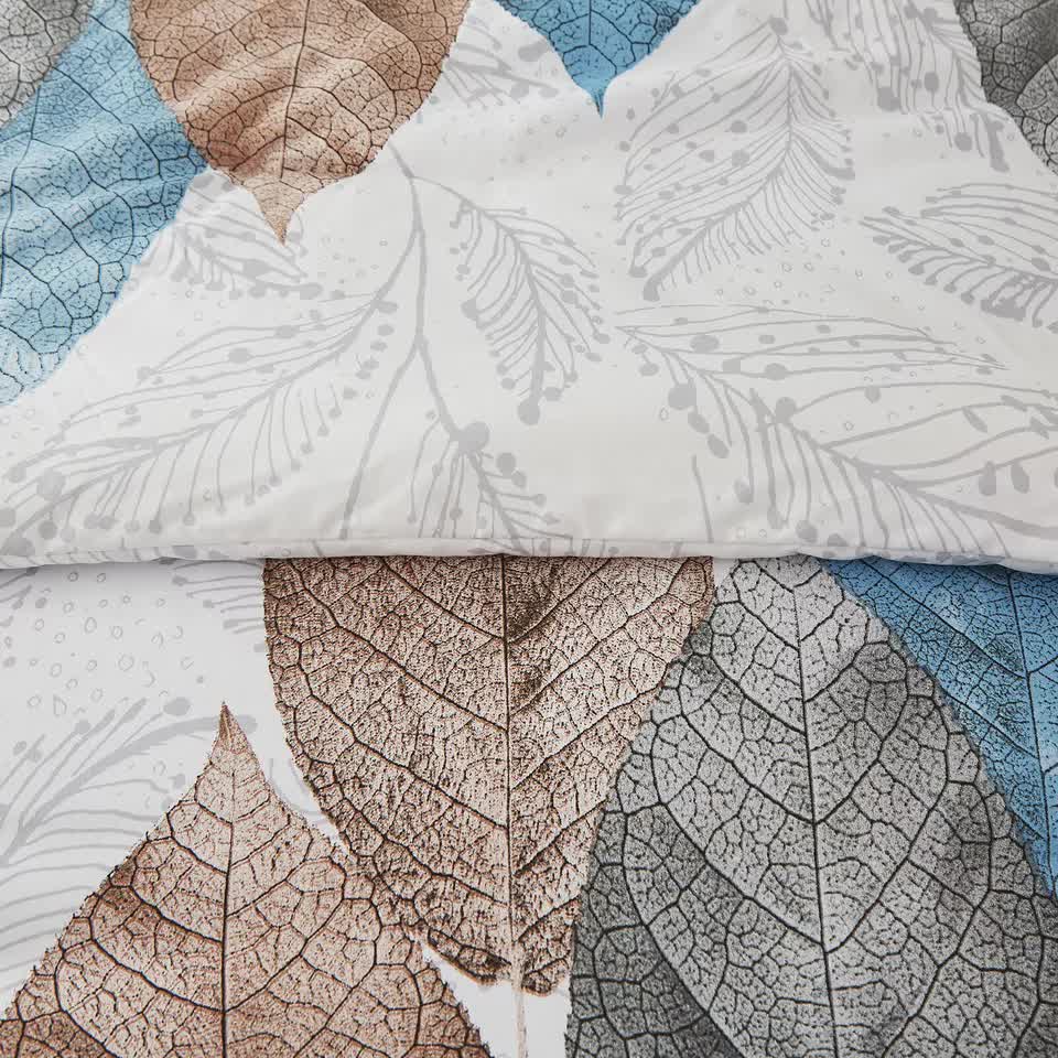 Classic Leaves Quilt Cover Set - 3PC