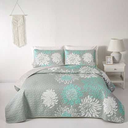 Elegant Quilted Coverlet - 3PC