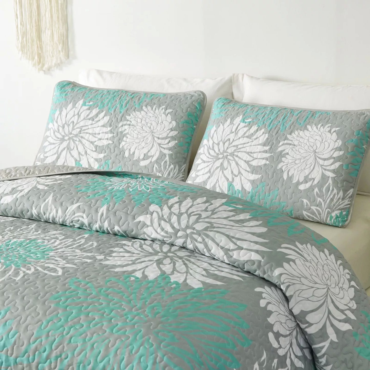 Elegant Quilted Coverlet - 3PC