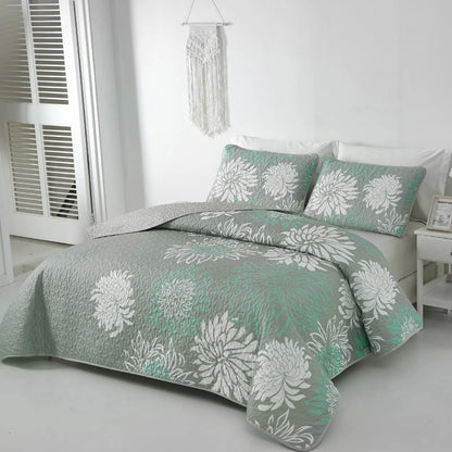 Elegant Quilted Coverlet - 3PC