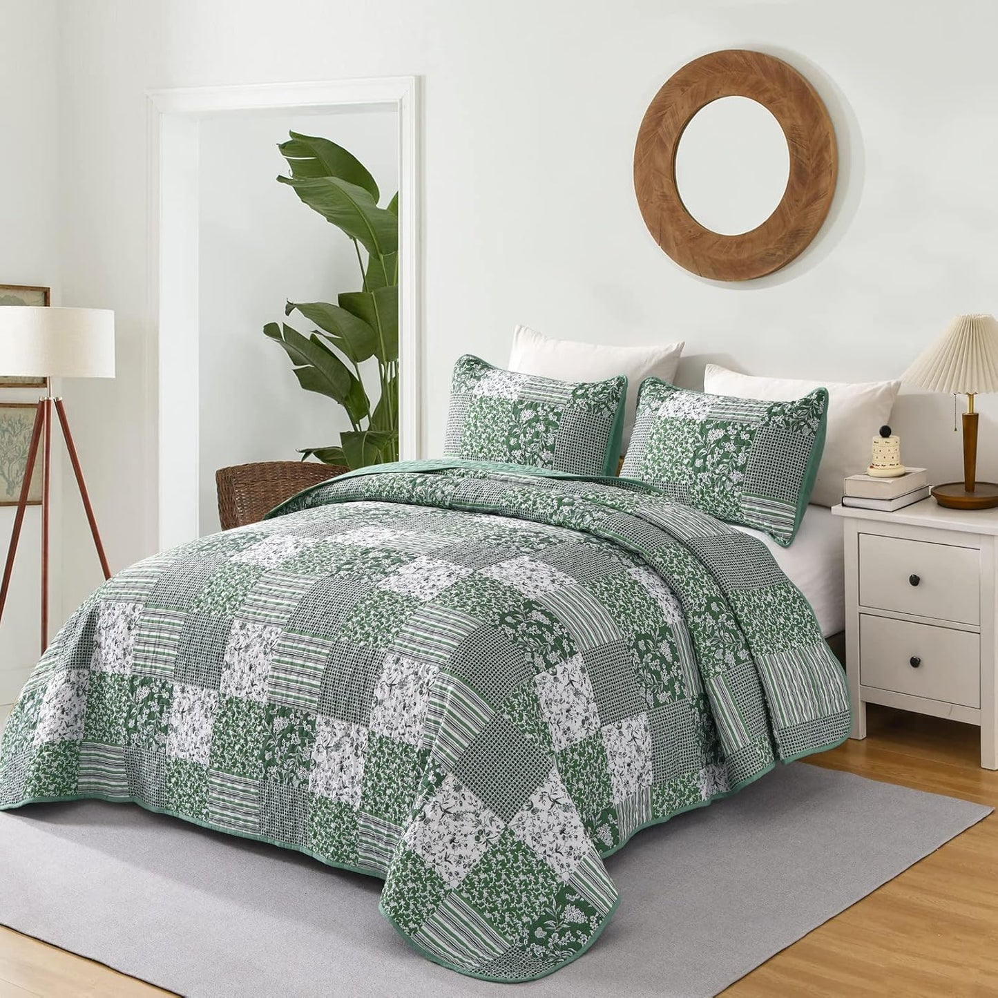 Delightful Quilted Coverlet - 3PC