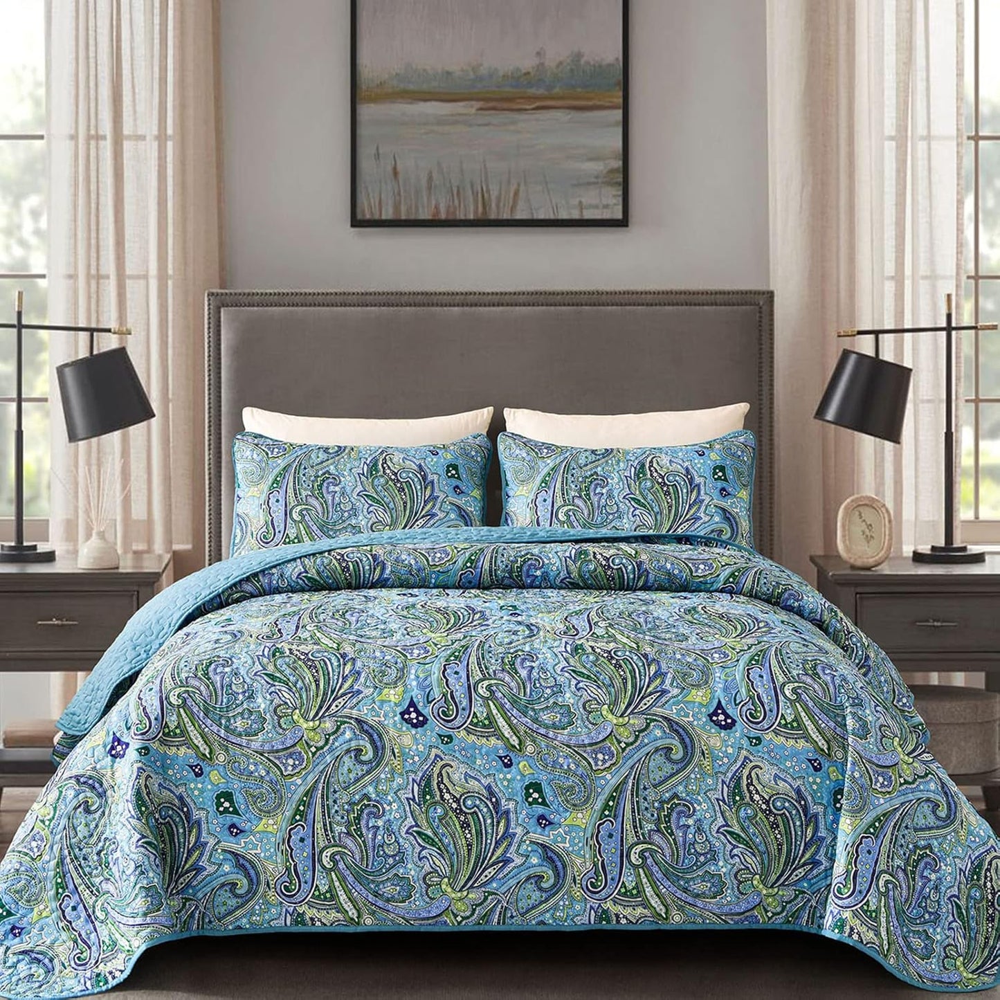 Richly Textured Quilted Coverlet - 3PC