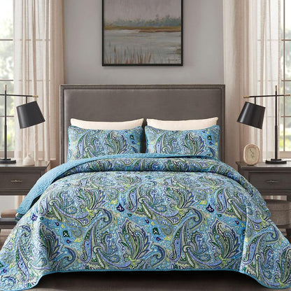 Richly Textured Quilted Coverlet - 3PC