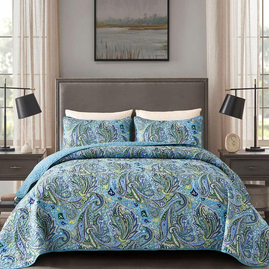 Richly Textured Quilted Coverlet - 3PC