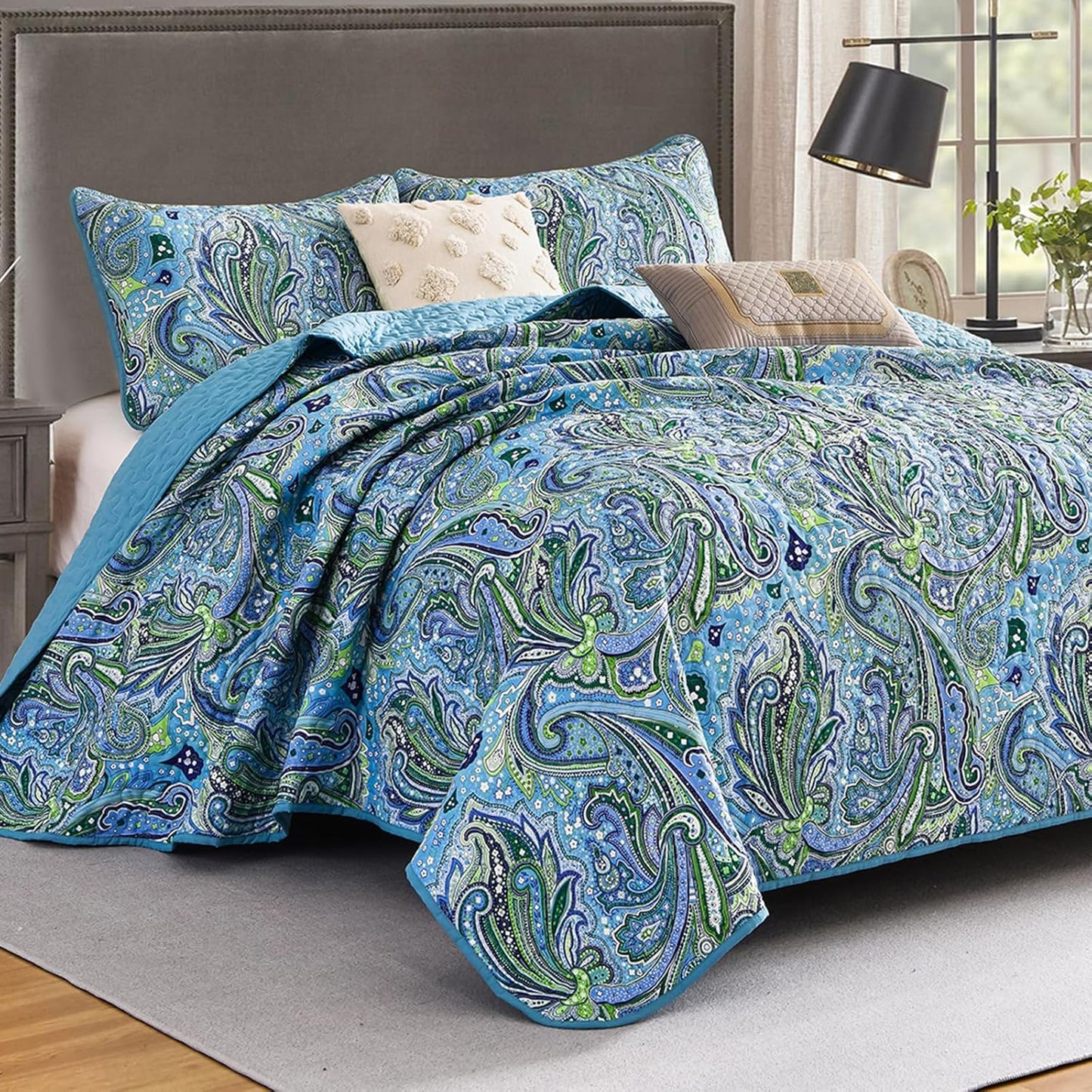 Richly Textured Quilted Coverlet - 3PC