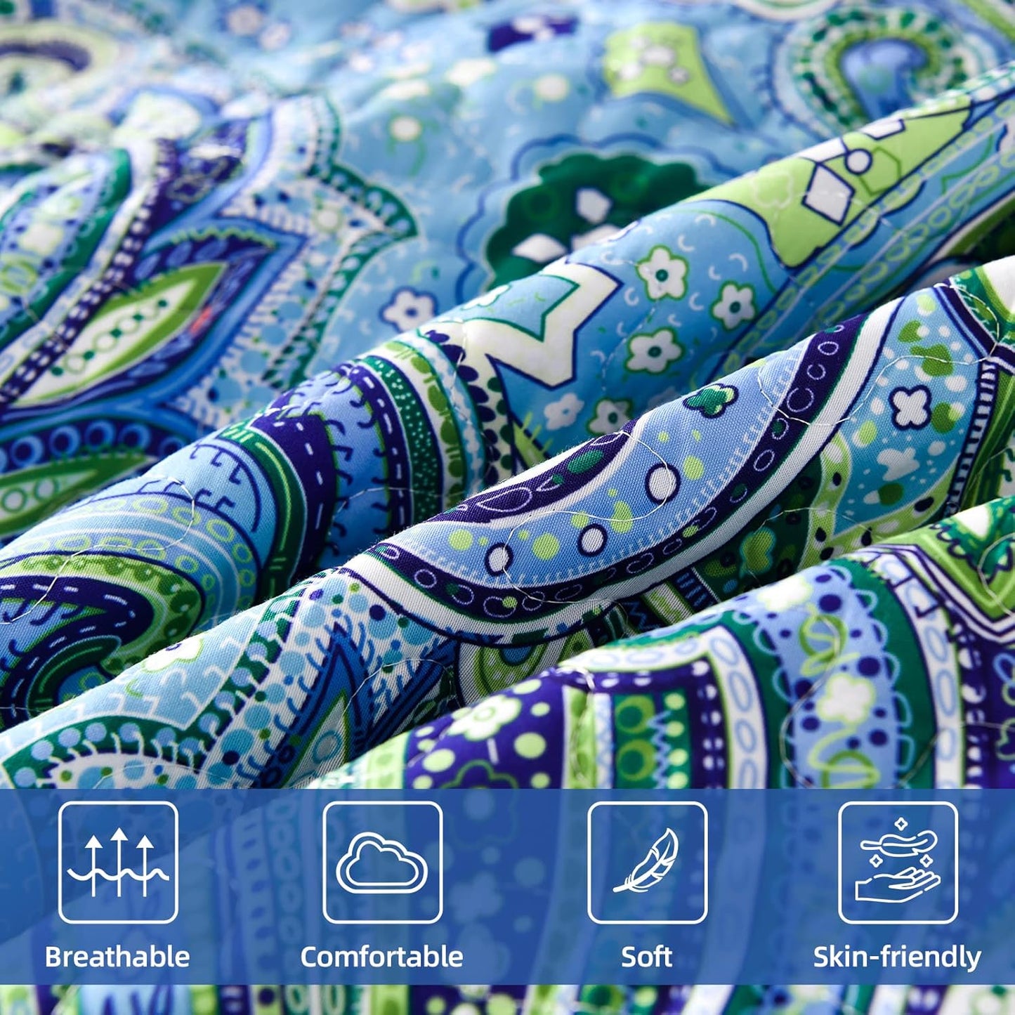 Richly Textured Quilted Coverlet - 3PC