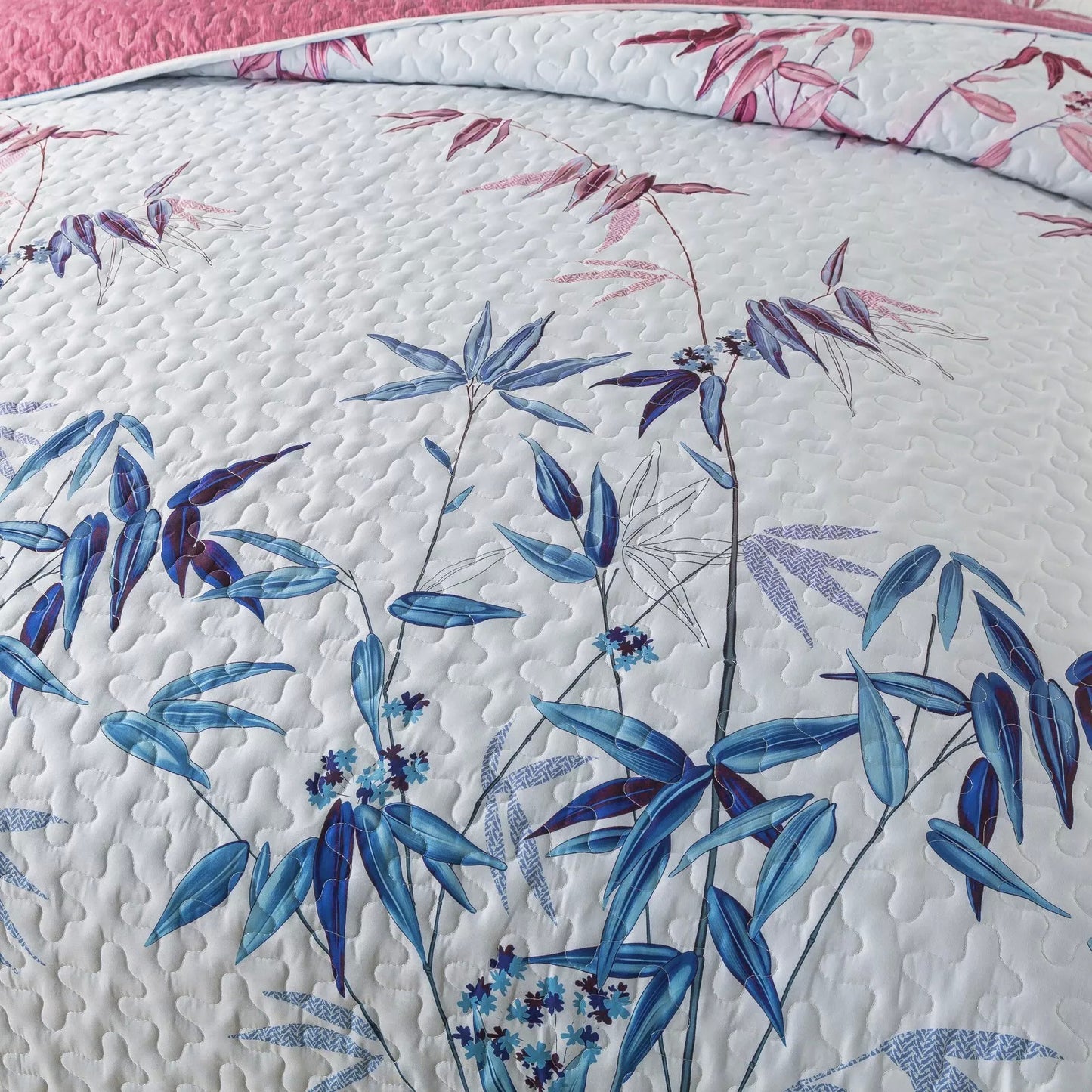 Floral Quilted Coverlet - 3PC