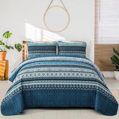 Opalescent Quilted Coverlet - 3PC