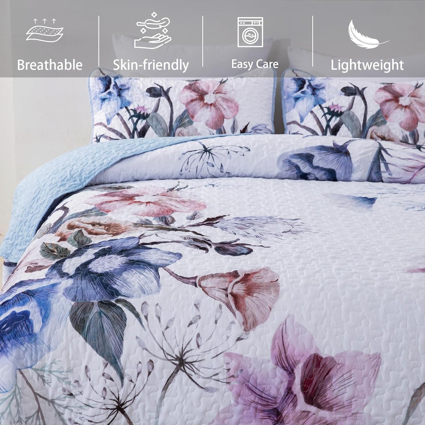 Venerable Quilted Coverlet - 3PC