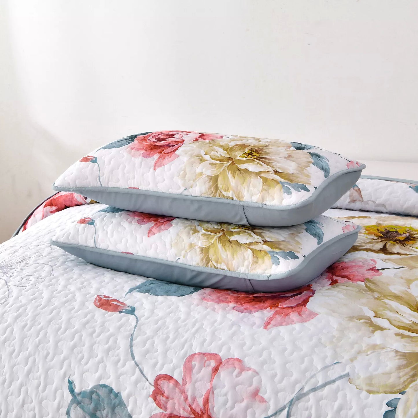 Vibrant Quilted Coverlet - 3PC