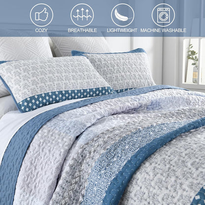 Dazzling Quilted Coverlet - 3PC