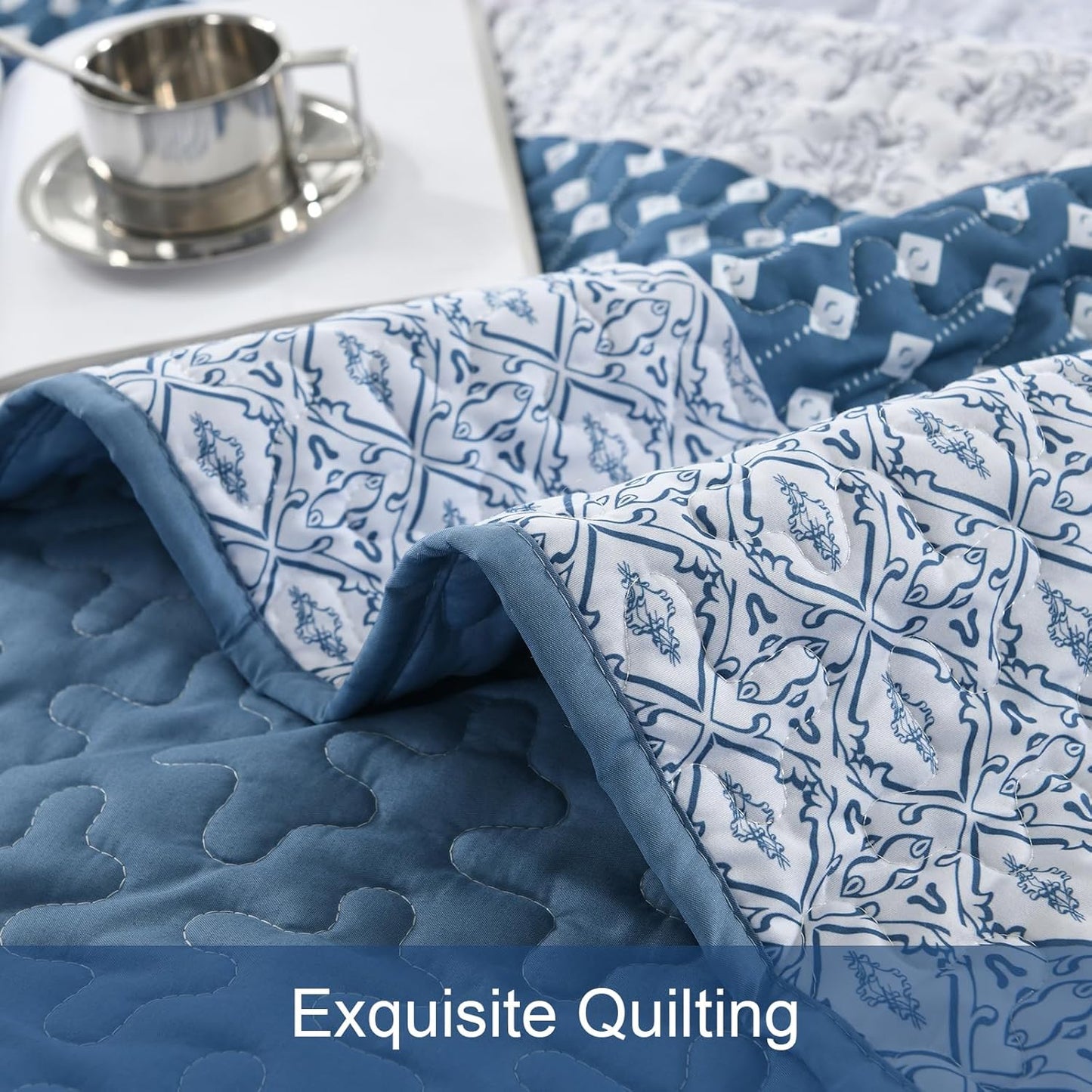 Dazzling Quilted Coverlet - 3PC