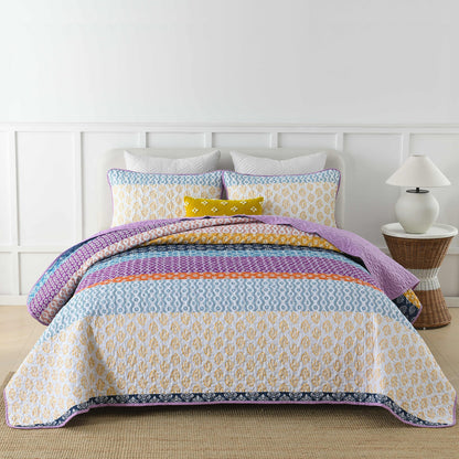 Quirky Quilted Coverlet - 3PC