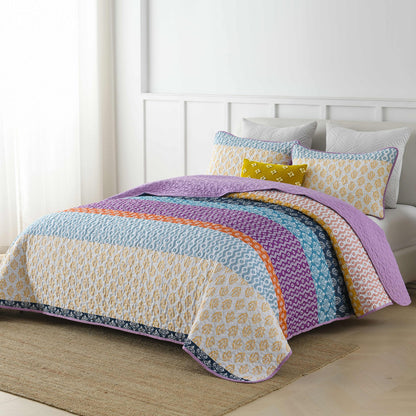 Quirky Quilted Coverlet - 3PC