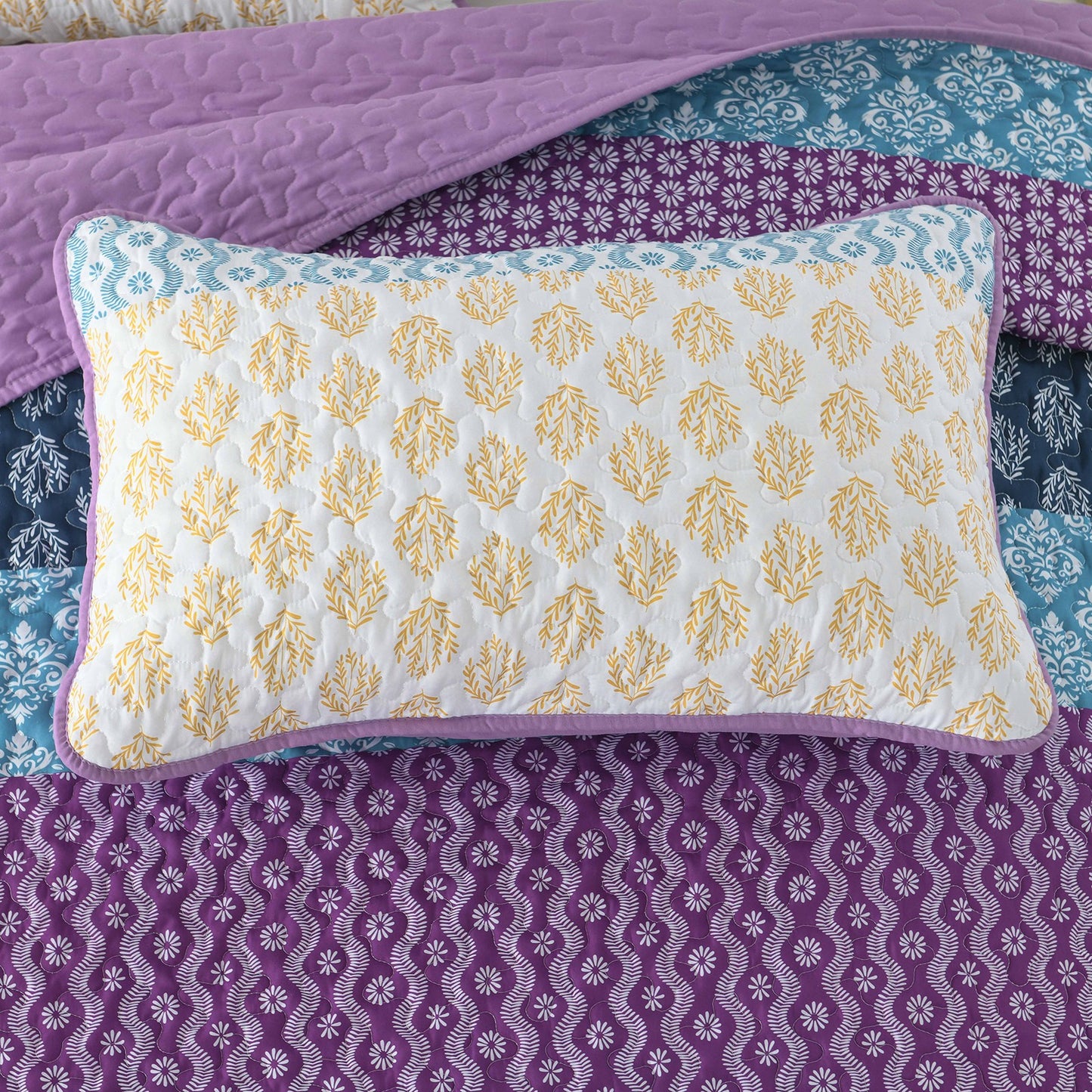 Quirky Quilted Coverlet - 3PC
