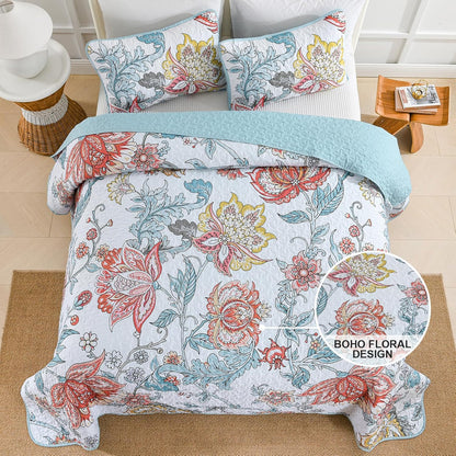 Jazzy Quilted Coverlet - 3PC