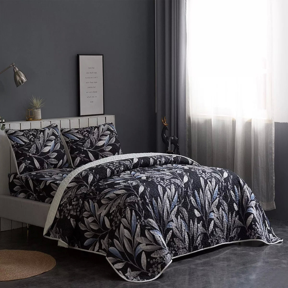 Whimsical Quilted Coverlet - 3PC