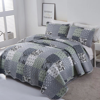 Vivacious Quilted Coverlet - 3PC