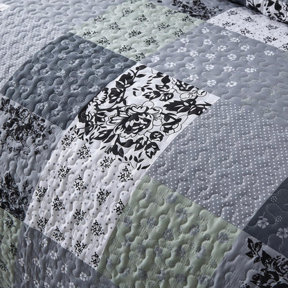 Vivacious Quilted Coverlet - 3PC