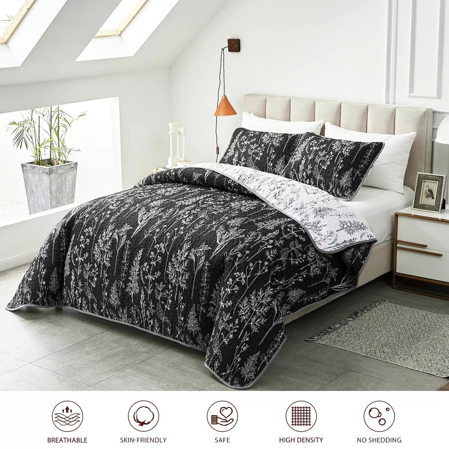 Cultured Quilted Coverlet - 3PC