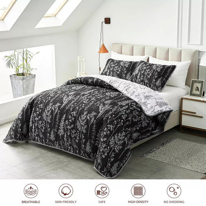Cultured Quilted Coverlet - 3PC