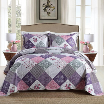 Quaint Quilted Coverlet - 3PC