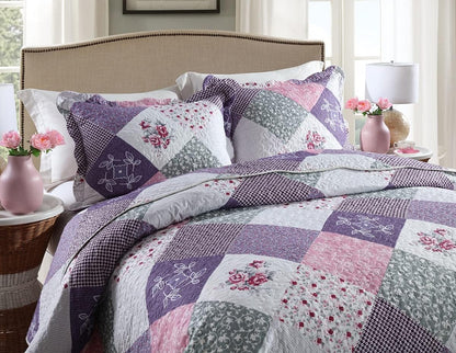 Quaint Quilted Coverlet - 3PC