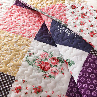 Intricate Quilted Coverlet- 3PC