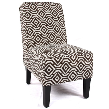 Ramie Cafe Lounge Couch - Brown Print