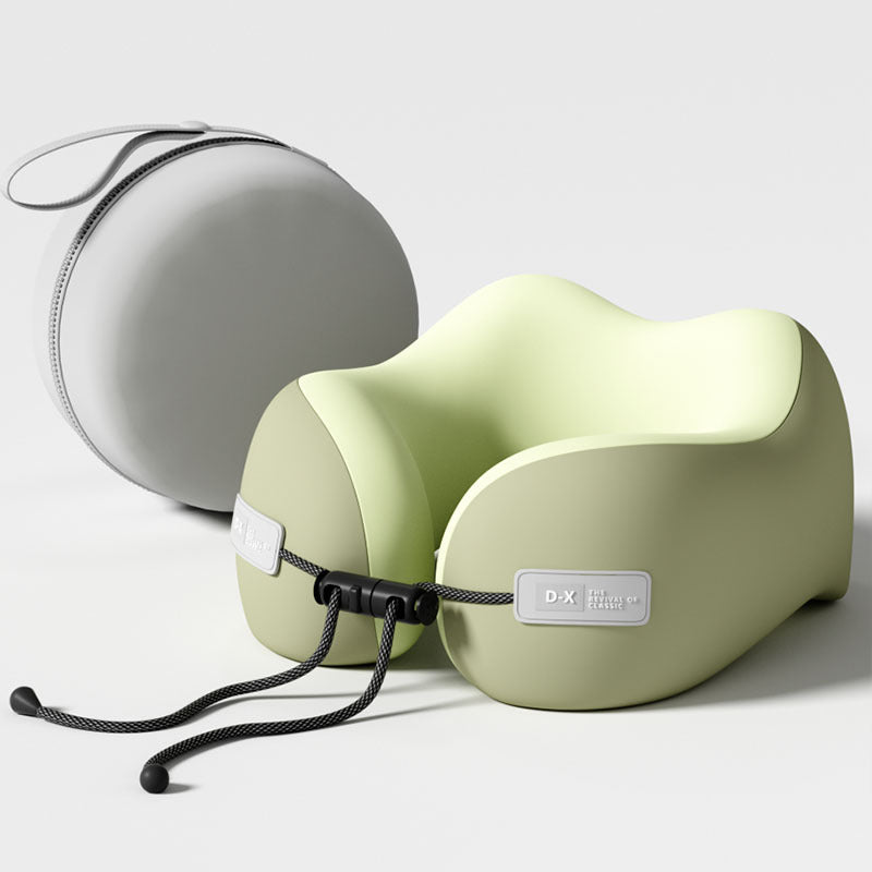 Ergonomic Memory Foam Travel Pillow - Green