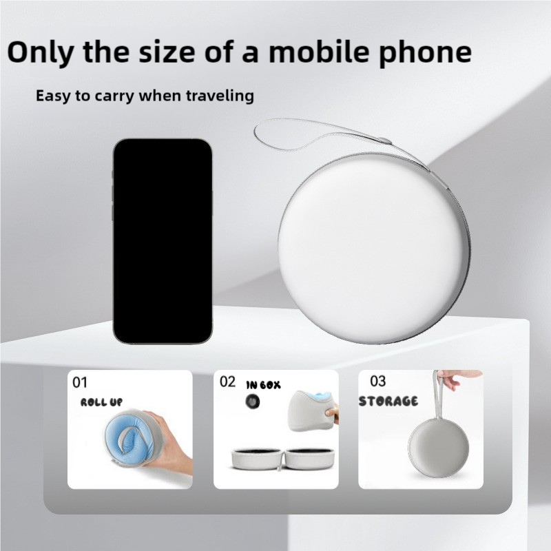 Ergonomic Memory Foam Travel Pillow - Green