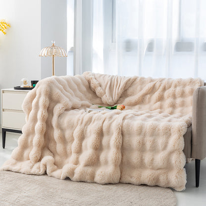 Toscana Plush Throw Blanket - Apricot