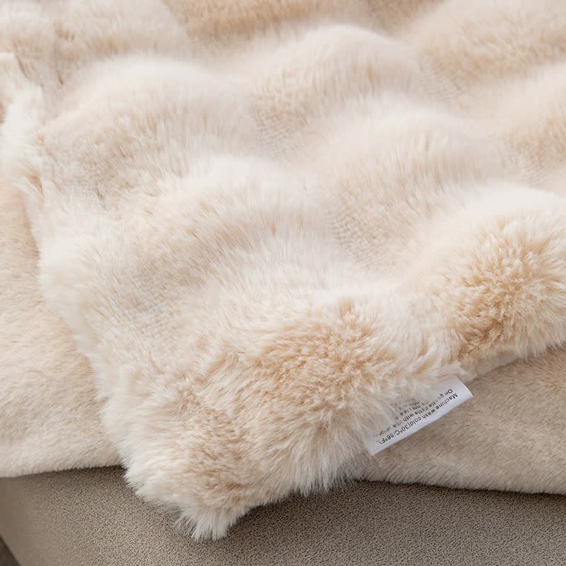 Toscana Plush Throw Blanket - Apricot