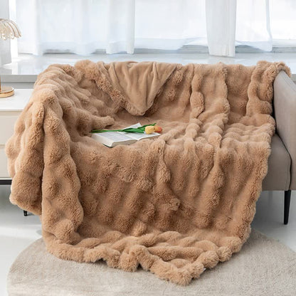 Toscana Plush Throw Blanket - Coffee