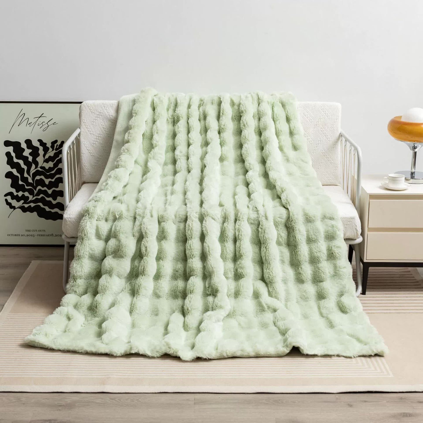 Toscana Plush Throw Blanket - Green