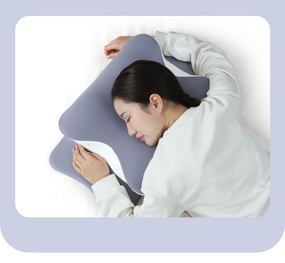 Ergonomic Butterfly Memory Foam Pillow - Light Pink