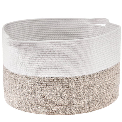 Cotton Rope Woven Blanket Basket