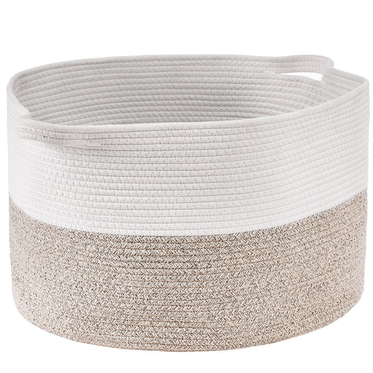 Cotton Rope Woven Blanket Basket