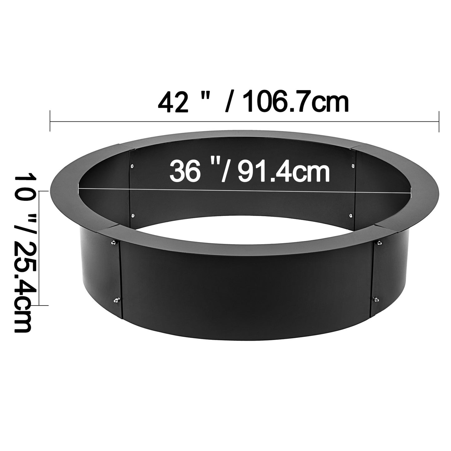 Outdoor Fire Pit Ring - 106cm