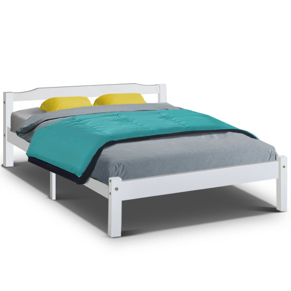 Lexi Double Bed Frame - White