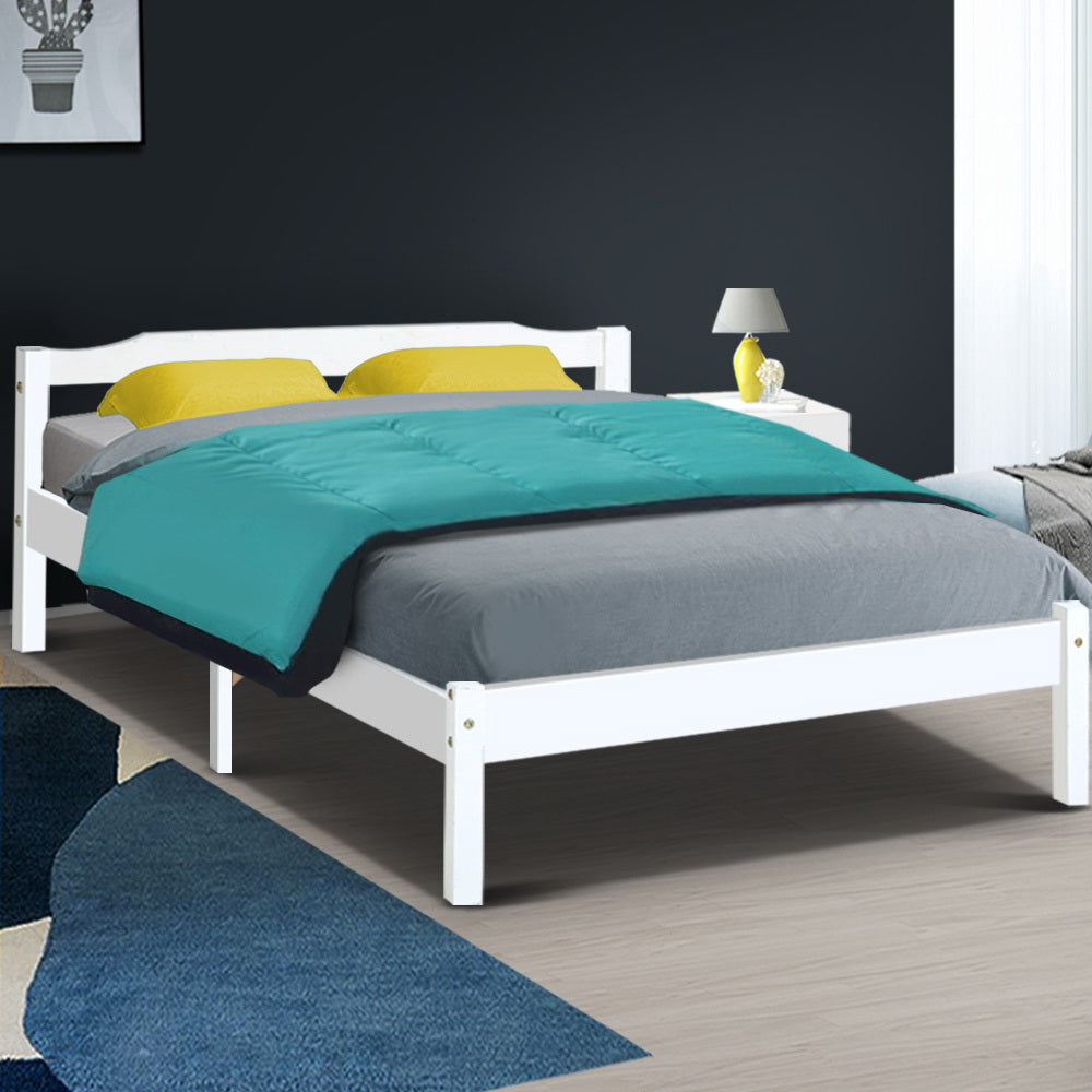 Lexi Double Bed Frame - White