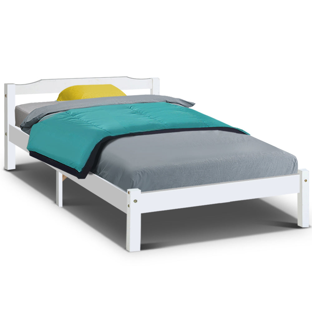 Lexi King Single Bed Frame - White